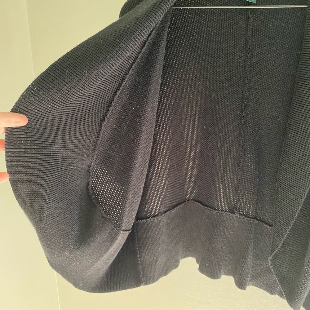Ralph Lauren black open front short sleeve knit cardigan size XL - Picture 4 of 7